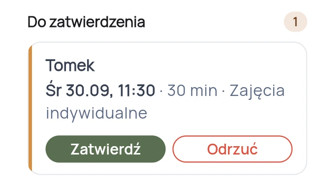 Prośba o spotkanie do zatwierdzenia: Zatwierdź lub Odrzuć