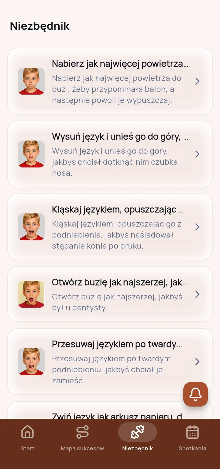 Niezbędnik w aplikacji uczestnika zajęć
